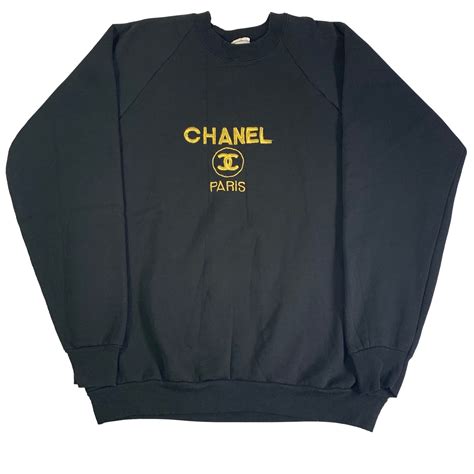 vintage chanel crewneck|Chanel Sweaters .